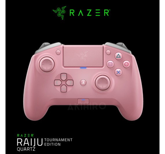 RAZER RAIJU TOURNAMENT  (จอยคอนโทรลเลอร์ PS4)  QUARTZ PINK  1Y.